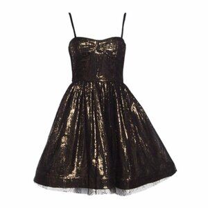 Alice + Olivia Yelle Bustier Flare Dress